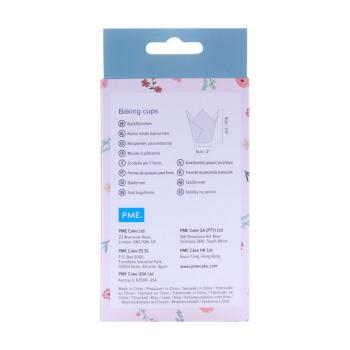 Papilotki tulipanowe do muffinek r�owe w kwiaty (24 sztuki) - PME 