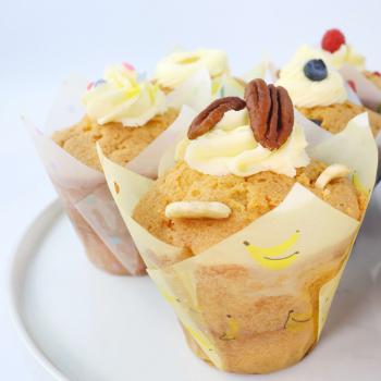 Papilotki tulipanowe do muffinek r�owe w kwiaty (24 sztuki) - PME 