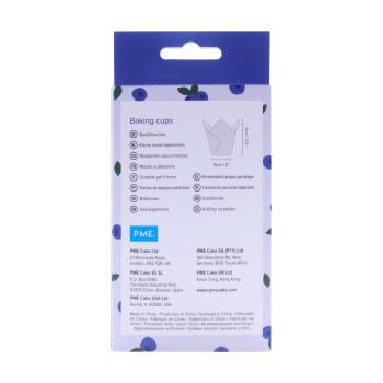 Papilotki tulipanowe do muffinek bia�e w bor�wki (24 sztuki) - PME 