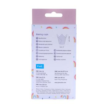 Papilotki tulipanowe do muffinek z motywem t�czy (24 sztuki) - PME 