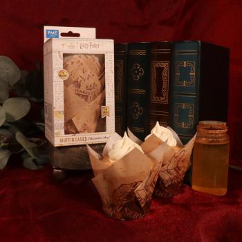 Papilotki z motywem mapy Huncwot�w Harry Potter (24 sztuki) - PME 