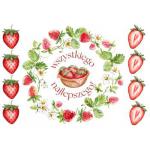 Op�atek jadalny na tort Truskawki 1 A4 - AleDobre