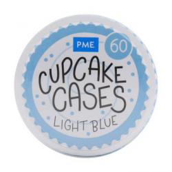 Papilotki do pieczenia babeczek (60 sztuk), b��kitne - ...