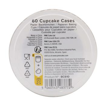 Papilotki do pieczenia babeczek (60 sztuk), br�zowe - PME 