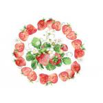 Op�atek jadalny na tort Truskawki 2 A4 - AleDobre