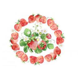 Op�atek jadalny na tort Truskawki 2 A4 - AleDobre