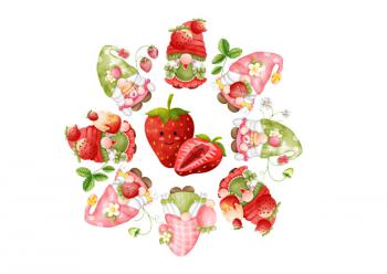 Op�atek jadalny na tort Truskawki 3 A4 - AleDobre