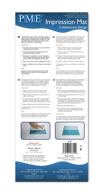 Mata strukturalna do masy cukrowej, kamie� (15 x 30,5 cm) - PME 