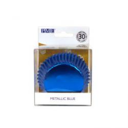 Papilotki do babeczek metaliczne niebieskie (30 sztuk) ...
