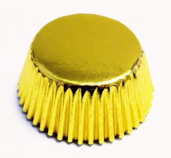 Papilotki mini do babeczek metaliczne z�ote (45 sztuk) - PME 