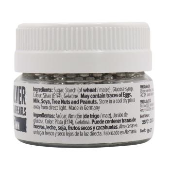 Pere�ki cukrowe srebrne (25 g, �rednica: 3 mm) - PME