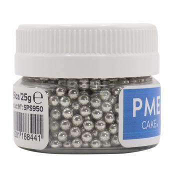 Pere�ki cukrowe srebrne (25 g, �rednica: 3 mm) - PME