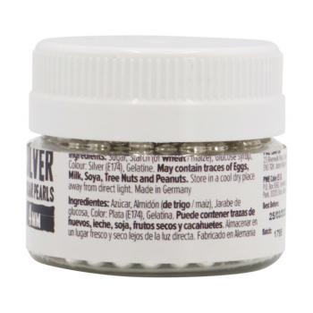 Pere�ki cukrowe srebrne (25 g, �rednica: 4 mm) - PME