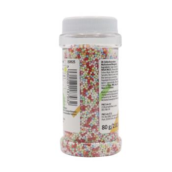 Posypka cukrowa wielokolorowe groszki (80 g) - PME