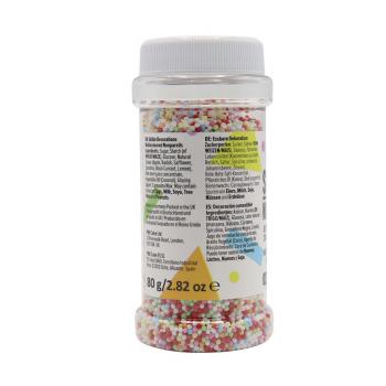 Posypka cukrowa wielokolorowe groszki (80 g) - PME
