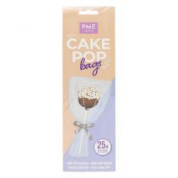Torebki ze srebrnymi wst��kami do lizak�w i cake pops�w...