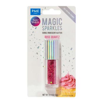 Brokat jadalny opalizuj�cy (3 g) r�owy - Magic Sparkles - PME 
