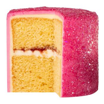 Brokat jadalny opalizuj�cy (3 g) r�owy - Magic Sparkles - PME 