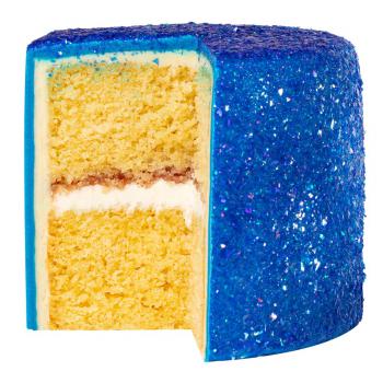 Brokat jadalny opalizuj�cy (3 g) niebieski - Magic Sparkles - PME 