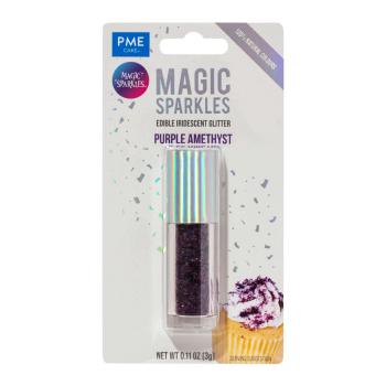 Brokat jadalny opalizuj�cy (3 g) fioletowy - Magic Sparkles - PME 
