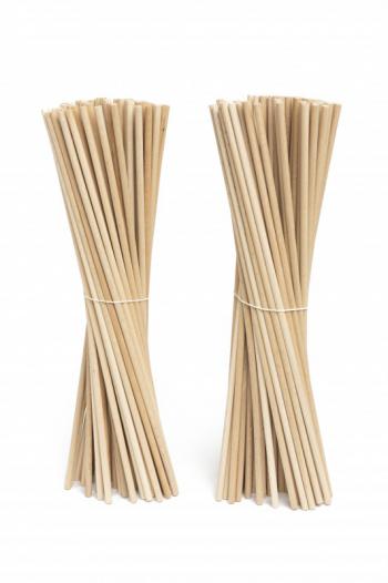 Patyczki do waty cukrowej drewniane 36 cm (100 sztuk)  - Cake Shop