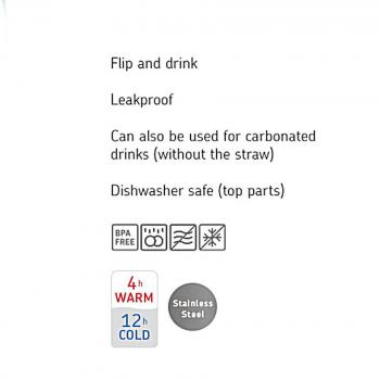 Butelka termiczna Stich (350 ml) - flip-up Campus - Mepal