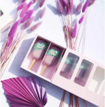 Pude�ko na eklery lub cakesicles (na 6 sztuk) r�owe - Podk�ady Cukiernicze Julita