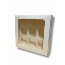 Pude�ko na muffinki (na 9 sztuk) bia�e - Podk�ady Cukie...