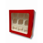 Pude�ko na muffinki (na 9 sztuk) czerwone - Podk�ady Cukiernicze ...