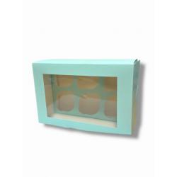 Pude�ko na muffinki (na 6 sztuk) niebieskie - Podk�ady ...