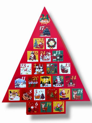 Pude�ko w kszta�cie choinki na kalendarz adwentowy - Podk�ady Cukiernicze Julita