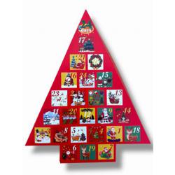 Pude�ko w kszta�cie choinki na kalendarz adwentowy - Po...