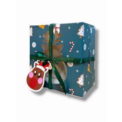 Pude�ko na ciasto (16 x 16 x 9 cm) z reniferem - Podk�a...