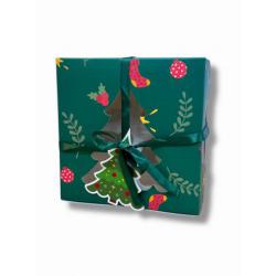 Pude�ko na ciasto (16 x 16 x 9 cm) z choink� - Podk�ady...