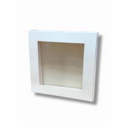 Pude�ko na czekoladki (18 x 18 x 5 cm) bia�e - Podk�ady...