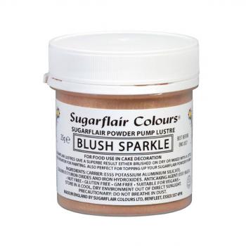 Py�ek do dekoracji wypiek�w, b�yszcz�cy r� (waga: 25 g) Blush Sparkle - Sugarflair