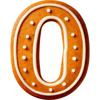 Foremka do wykrawania ciastek, cyfra 0 - Wilton