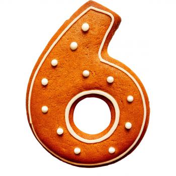 Foremka do wykrawania ciastek, cyfra 6 - Wilton