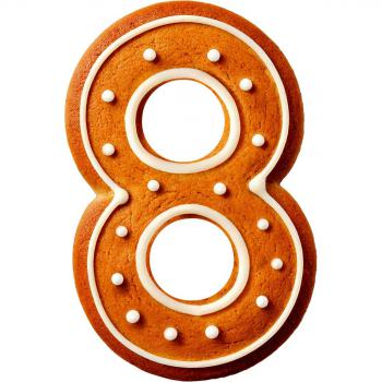 Foremka do wykrawania ciastek, cyfra 8 - Wilton