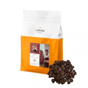 Czekolada deserowa (58% kakao) Dark Emotion 2,5 kg - Veliche Gourmet