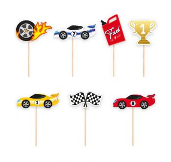 Toppery pikery wy�cig�wki (zestaw 7 szt.) - PartyPal