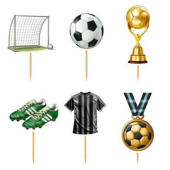 Toppery pikery pi�ka no�na (zestaw 6 szt.) - CL