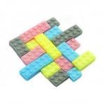 Figurki cukrowe klocki mix, kolory jasne 16 szt. - Magmart