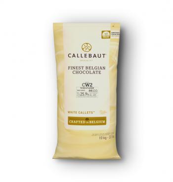 Pastylki czekoladowe z bia�ej czekolady W2 (28% kakao), 10 kg - Callebaut 