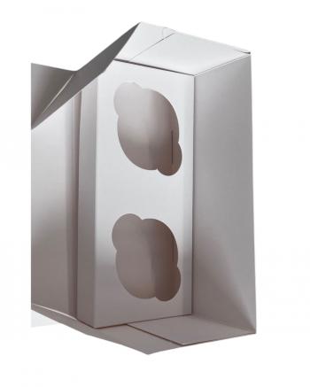 Pude�ko na muffinki (na 2 sztuki) bia�e - Podk�ady Cukiernicze Julita