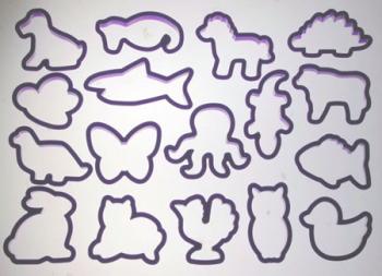 Foremki do wykrawania ciastek w kszta�cie zwierz�t (50 szt. w komplecie) - Wilton 