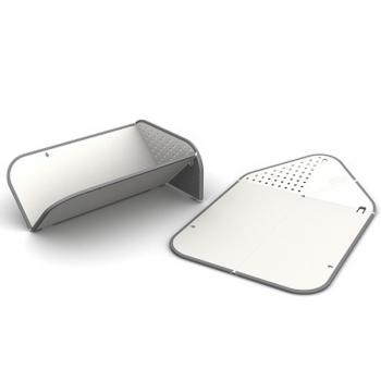 Deska do krojenia bia�a - RINSE&CHOP - Joseph Joseph