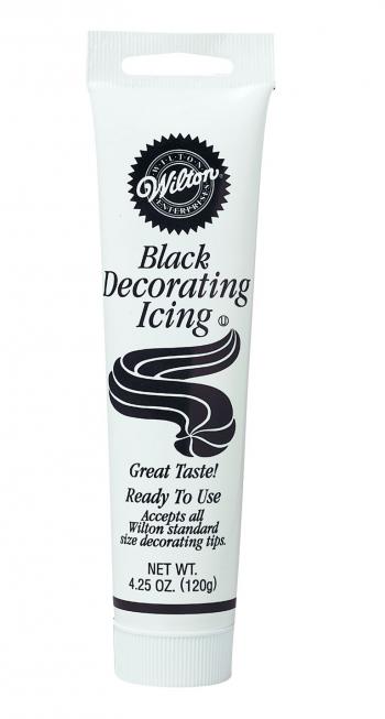 Czarny lukier w tubie do dekoracji (120 g) - 704-401 - Wilton