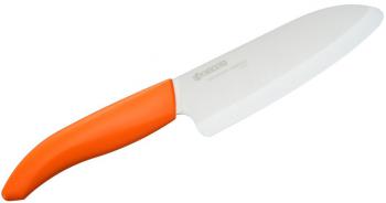 Ceramiczny n kuchenny Santoku (dugo ostrza: 14 cm) pomaraczowy – Kyocera