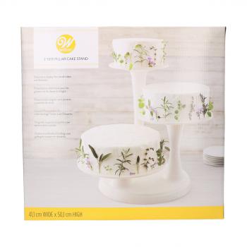 Stojak patera do tort�w z trzema kolumnami - 02-0-0189 - Wilton